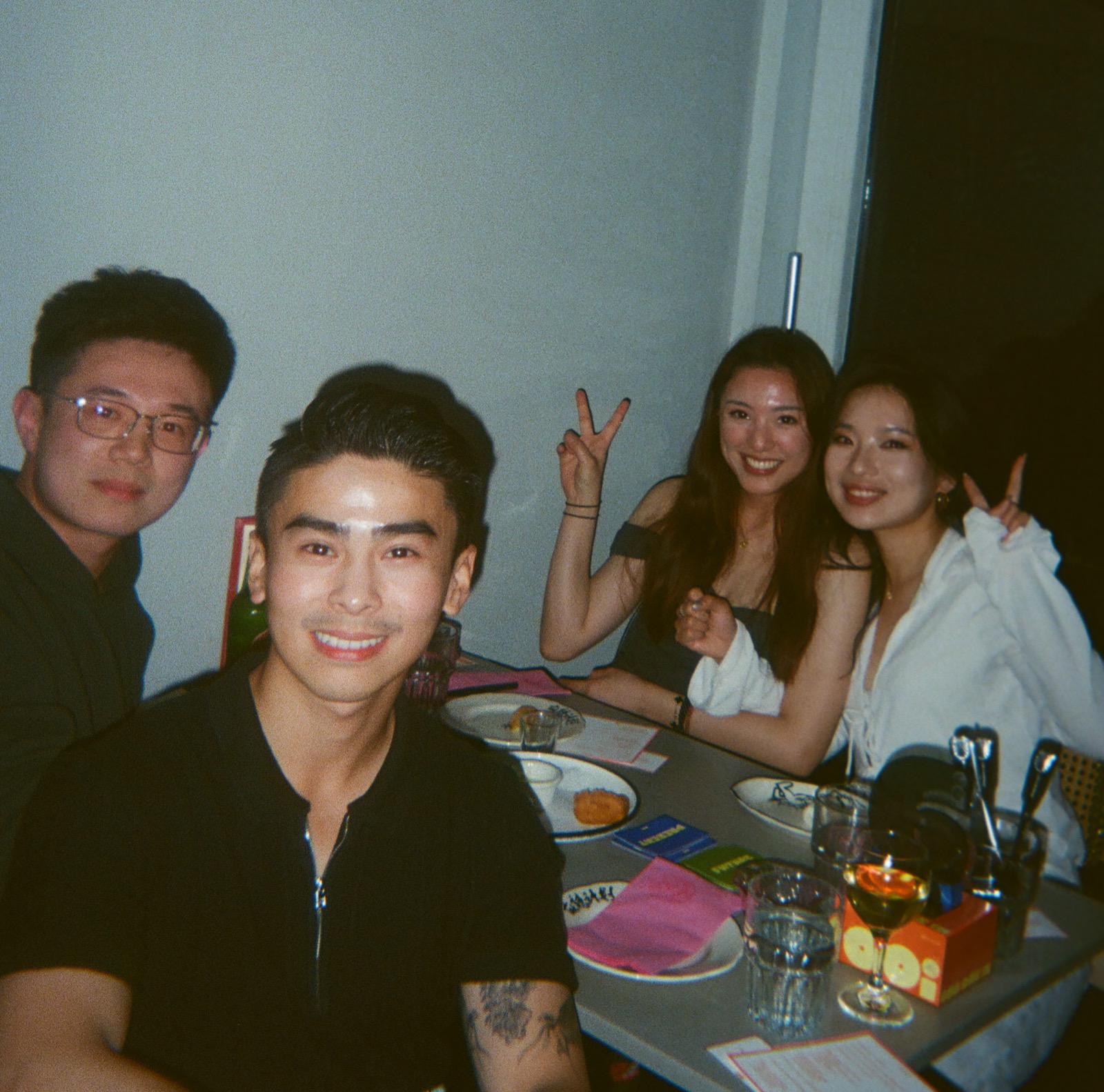 Couples chatting at a spicy supper club table